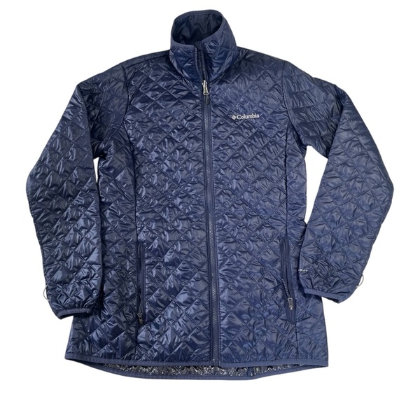 Columbia Dualistic Mid Insulated Quilted Jacket With Omni-Heat Navy Size Medium - Picture 1 of 8